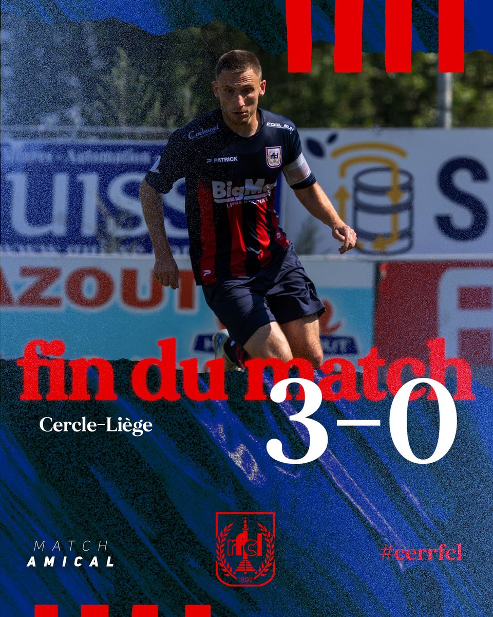🔚 Cercle Bruges KSV-RFC Liège 3-0 FT

Second amical du stage en moins de 24h pour nos Sang &amp; Marine, qui s'inclinent face au Cercle. Bonne saison aux Brugeois !

❤️‍🔥💙 #matchamical #footballardent
