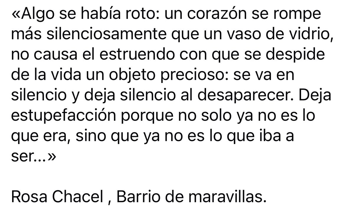 DazInma's tweet image. Rosa Chacel lo dice con una claridad devastadora: no duele solo lo que fue, sino lo que
no podrá ser.