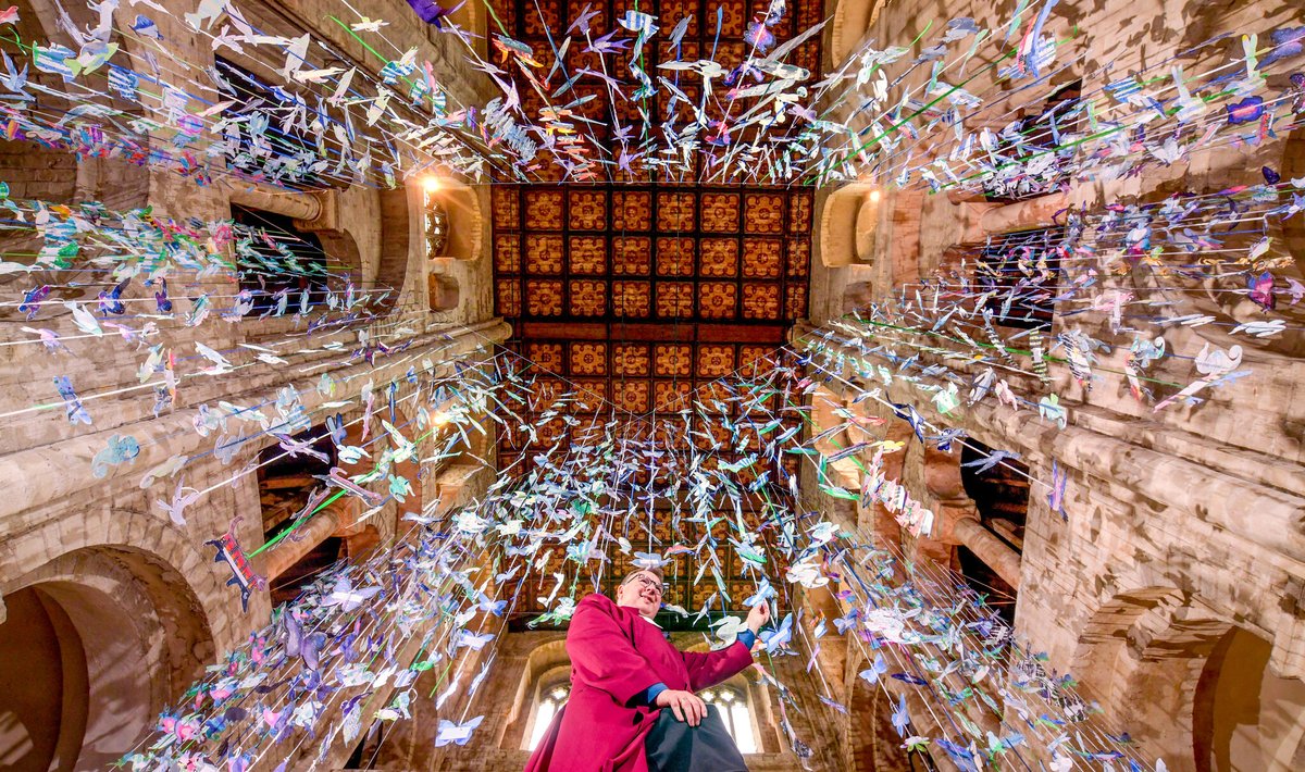 WinCathedral's tweet image. It's not too late to visit the art installation in the North Transept!
More than 2,000 cardboard creatures of land, sea and air have been created by Year 6 leavers from across the Diocese of Winchester
bit.ly/3QYcUif
📷Solent News/Simon Czapp