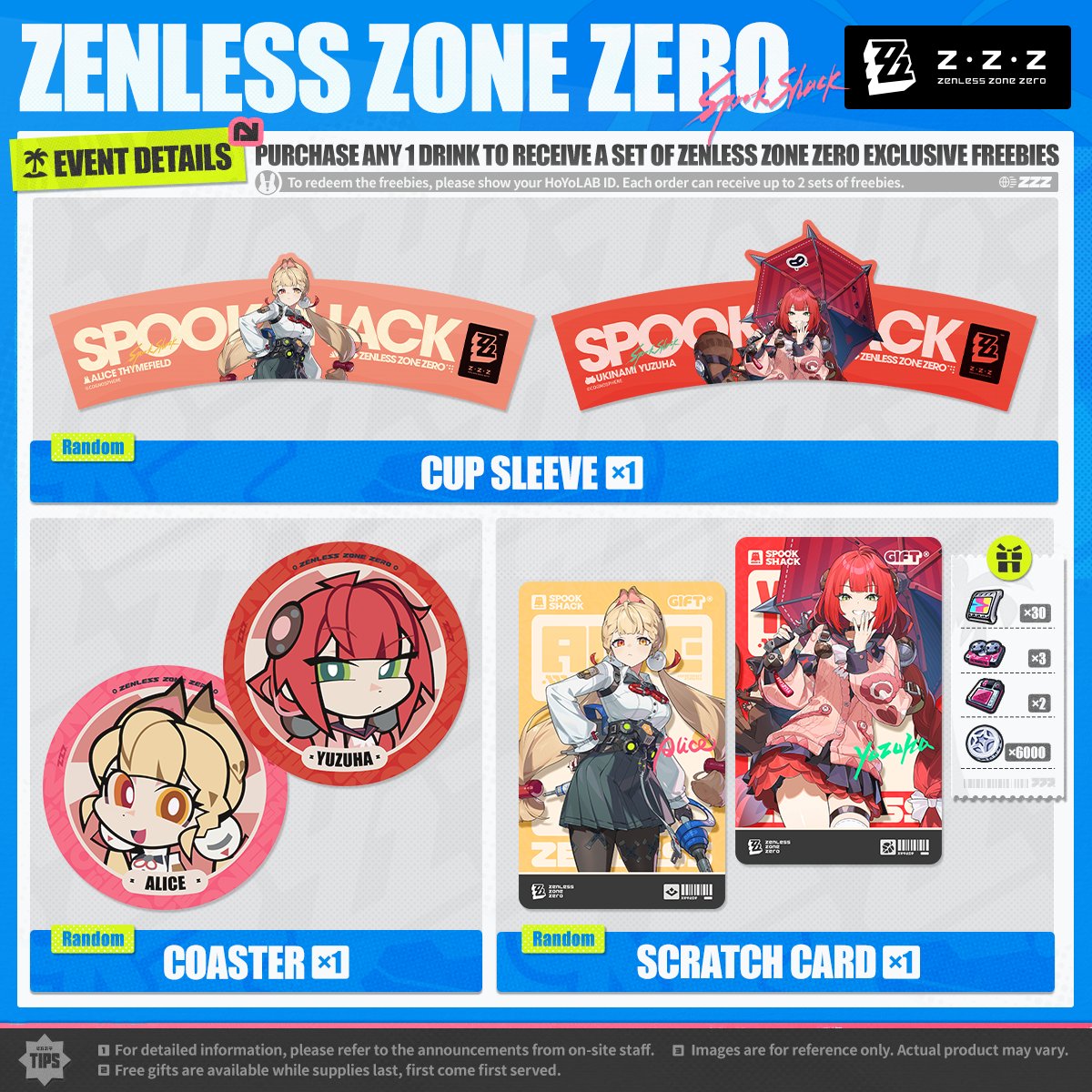 ZZZ_EN's tweet image. Zenless Zone Zero x CHICHA San Chen Pavilion Bukit Jalil summer drink event coming soon!
Beat the summer heat with a refreshing drink and come cool off with us!
▼ Event Duration
2025/07/24 – 2025/08/23
▼ Participating Store
CHICHA San Chen @ Pavilion Bukit Jalil
▼ Event…