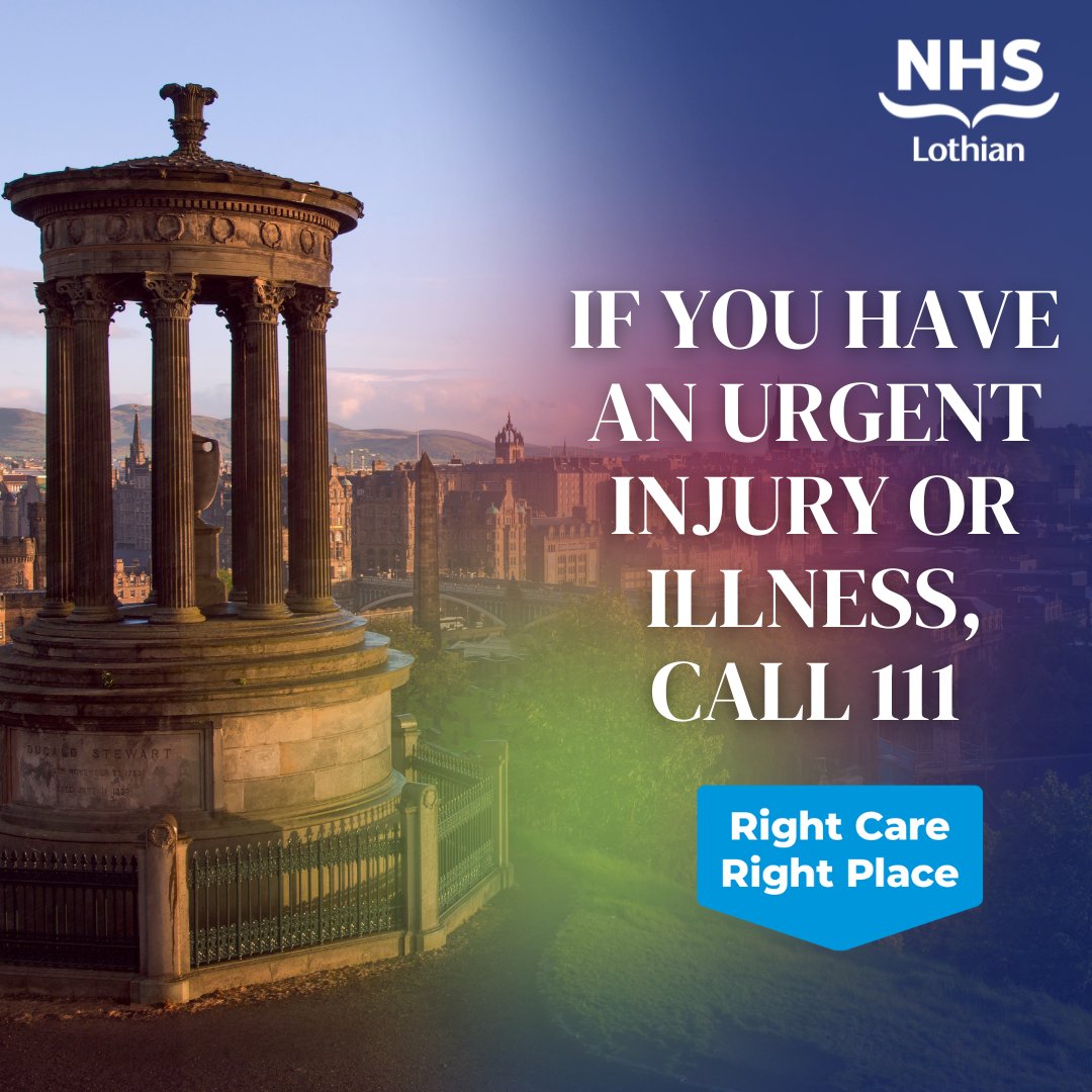NHS_Lothian's tweet image. If you&apos;re out and about this weekend and suddenly need urgent medical care, please contact NHS 24 on 111 📱If it&apos;s a critical emergency, always call 999.
#RightCareRightPlace