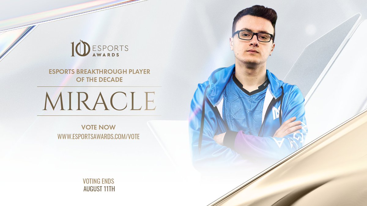 esportsawards's tweet image. Vote for your favorite nominee of the Esports Breakthrough Player of the Decade award.
@NigmaMiracle
@zywoo
@M0nkeyM00n
Remember, you can VOTE EVERY DAY, once a day.
✅ Vote now: esportsawards.com/vote/
Voting closes on August 11th