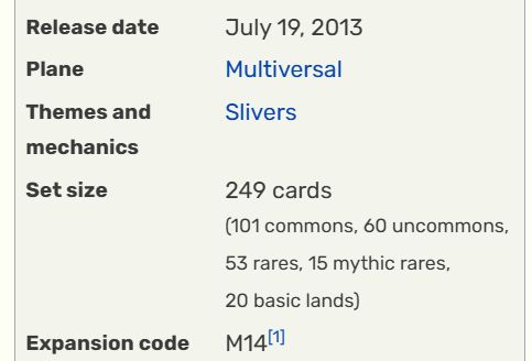 The first one-sided Sliver cards were printed exactly 12 years ago!