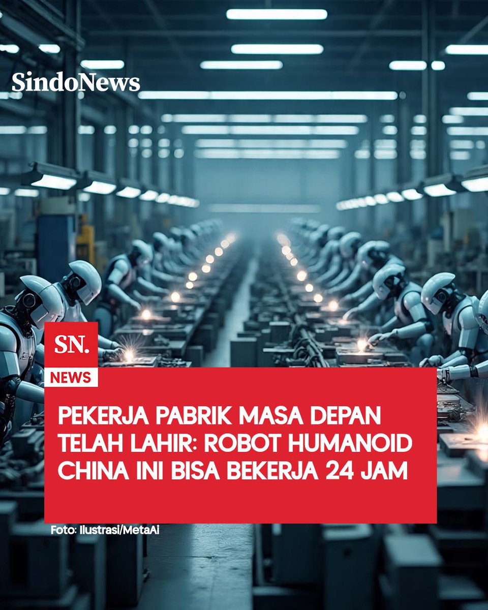 SINDOnews's tweet image. tekno.sindonews.com/read/1594749/1…

#Sindonews #robot #RobotMasaDepan #RobotHumanoid #BeritaTerkini #WalkerS2 #China #Teknologi