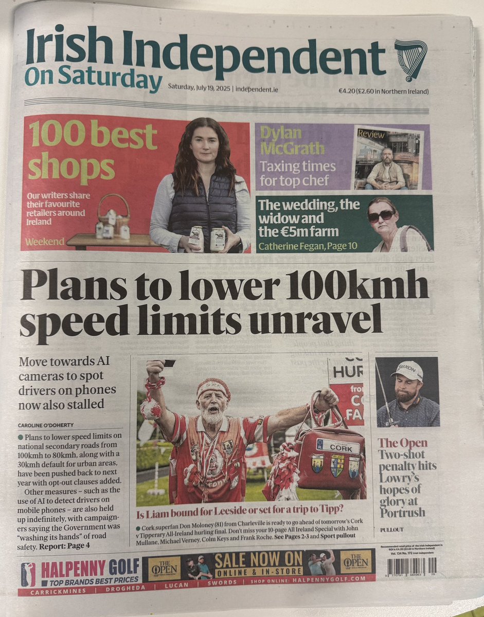 Jason Cullen (@jasoncullenfilm) on Twitter photo I contributed to the front page story of the <a href="/Independent_ie/">Irish Independent</a> today, talking about the rollback of commitments to road safety measures by the new Government
The first phase of the road safety strategy failed completely & weakening actions won’t help us get back on track I contributed to the front page story of the <a href="/Independent_ie/">Irish Independent</a> today, talking about the rollback of commitments to road safety measures by the new Government
The first phase of the road safety strategy failed completely & weakening actions won’t help us get back on track
