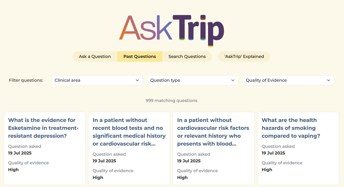 tripdatabase's tweet image. tripdatabase.com/ask/archive