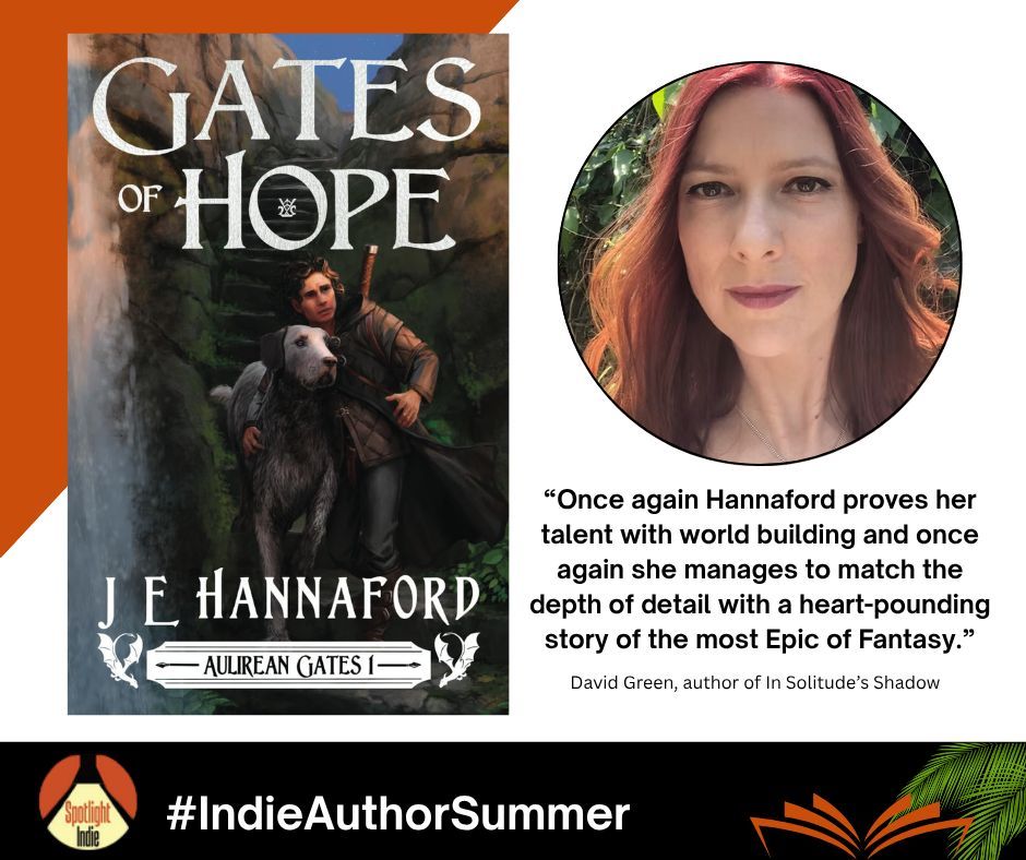 #IndieAuthorSummer day 19: Ready to discover a new author? Check out JE Hannaford, author of The Gates of Hope at jehannaford.com. Already read the author's work and loved it? Consider sharing this post to boost their books. #WritingCommunity #IndieBooks