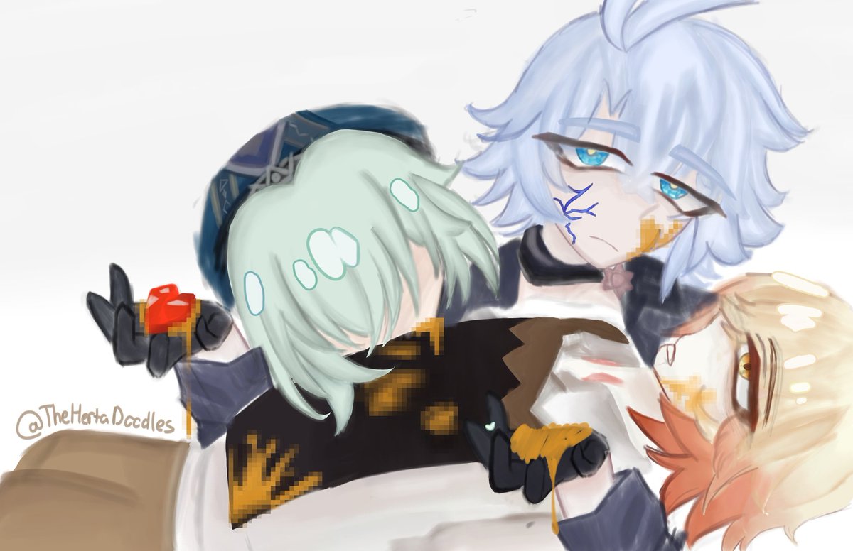 March7thDoodles's tweet photo. "Our hearts burst into joyful bloom..."
#Mydei #Anaxa #Phainon #HonkaiStarRail https://t.co/HrxiNc3BRq