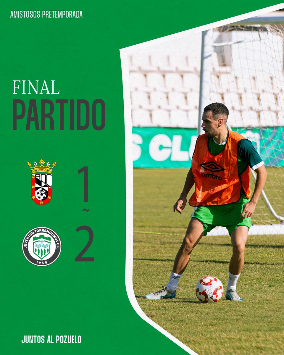 Juventud Torremolinos CF (@jtorremolinoscf) on Twitter photo 🏁 𝗙𝗜𝗡𝗔𝗟 | 1-2 | ¡Victoria en el estreno de pretemporada! 💪⚽️
Con goles de <a href="/alexx_camachoo/">Alex Camacho</a> e <a href="/Iban_ribeiro10/">Iban ribeiro</a>, el Juventud Torremolinos se impone por 1-2 al <a href="/ADCeuta_FC/">AD CEUTA FC</a> en su primer amistoso de pretemporada.
Buen arranque para seguir construyendo. 💚 🏁 𝗙𝗜𝗡𝗔𝗟 | 1-2 | ¡Victoria en el estreno de pretemporada! 💪⚽️
Con goles de <a href="/alexx_camachoo/">Alex Camacho</a> e <a href="/Iban_ribeiro10/">Iban ribeiro</a>, el Juventud Torremolinos se impone por 1-2 al <a href="/ADCeuta_FC/">AD CEUTA FC</a> en su primer amistoso de pretemporada.
Buen arranque para seguir construyendo. 💚