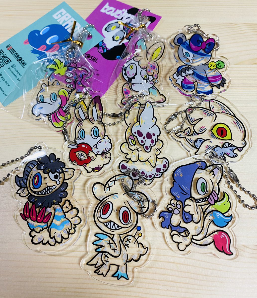 yumenashi_88's tweet image. 新作第1弾できたーーっ😆✨✨
【透明アクキー】
未完の猫、リアリ、あくい
クラマケ(名古屋)、てづバ(大阪)、コミティア(東京)やBOOTHに連れて行きます‼️