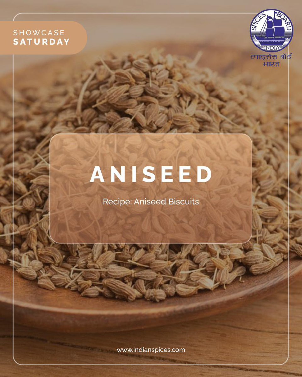 Spices_Board's tweet image. Bake a batch of buttery aniseed biscuits and fill your kitchen with nostalgic warmth. Crisp, fragrant, and impossible to stop at one @DoC_GoI 
#SpiceShowcaseSaturday #AniseedBiscuits #BakingJoy #SweetSpice #WeekendTreat