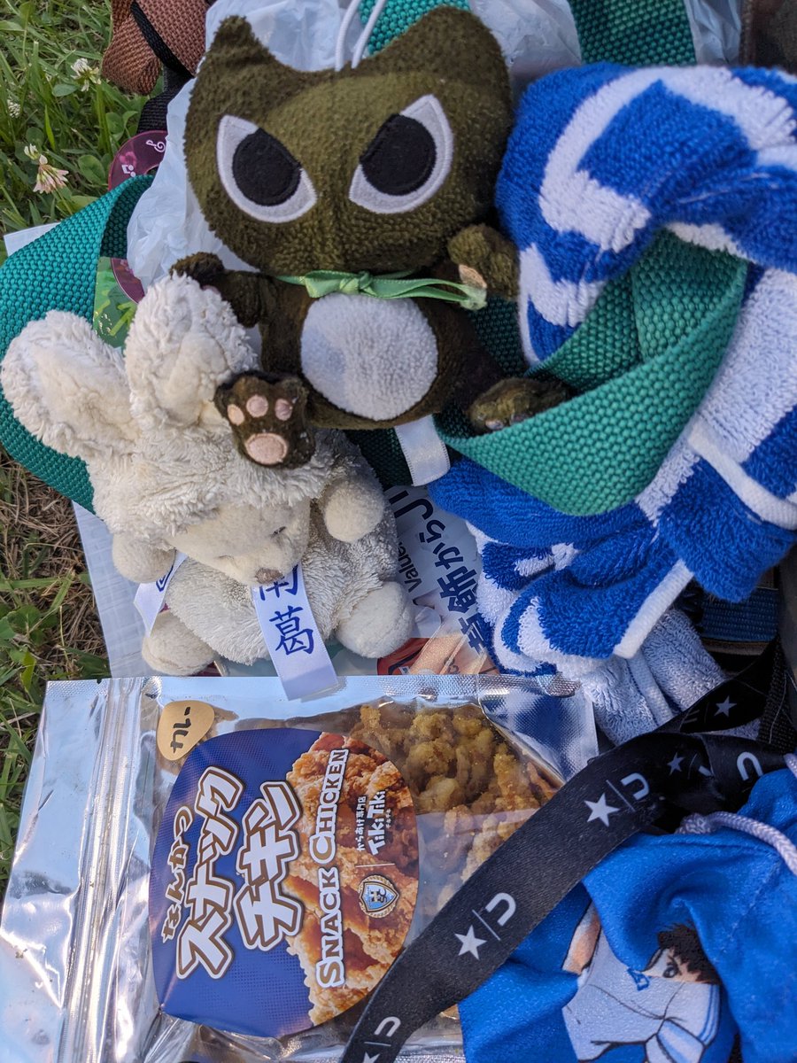 e1036's tweet image. 3-3で後半戦。すっかり夕暮れだがナイター照明が眩しくサングラス着用。なんかつスナックチキン食べて応援だ!!!!!