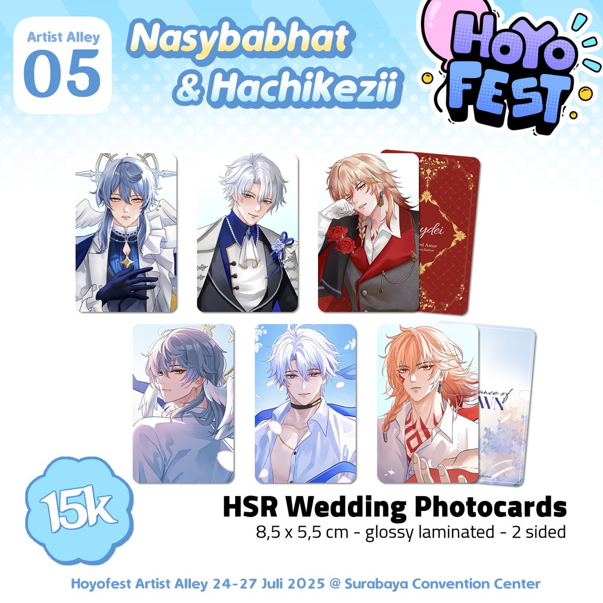 NasyBabhat's tweet image. Nasybabhat x @furashii #Hoyofest2025 OTS Catalog  and GA

🗓: 24-27 July 2025
📍: Surabaya Convention Center (Booth 05)
🎨 : genshin impact &amp;amp; honkai star rail

#HoYoFEST2025catalog  
GA rules below ⬇️
(1/5)
