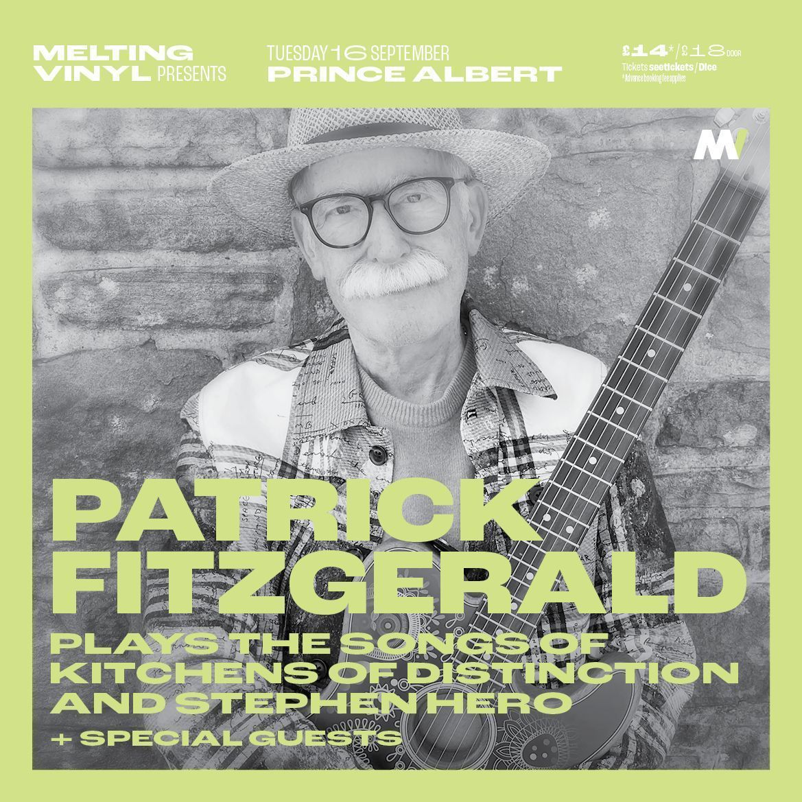 Melting Vinyl (@meltingvinyl) on Twitter photo Patrick Fitzgerald <a href="/KitchensOfD/">Patrick Fitzgerald</a> plays the songs of Kitchens of Distinction and Stephen Hero; a musician and gifted lyricists + composer, cellist and improviser Semay Wu.
The Prince Albert, Brighton, Tues 16th Sept.
bit.ly/MeltingVinylTi… Patrick Fitzgerald <a href="/KitchensOfD/">Patrick Fitzgerald</a> plays the songs of Kitchens of Distinction and Stephen Hero; a musician and gifted lyricists + composer, cellist and improviser Semay Wu.
The Prince Albert, Brighton, Tues 16th Sept.
bit.ly/MeltingVinylTi…