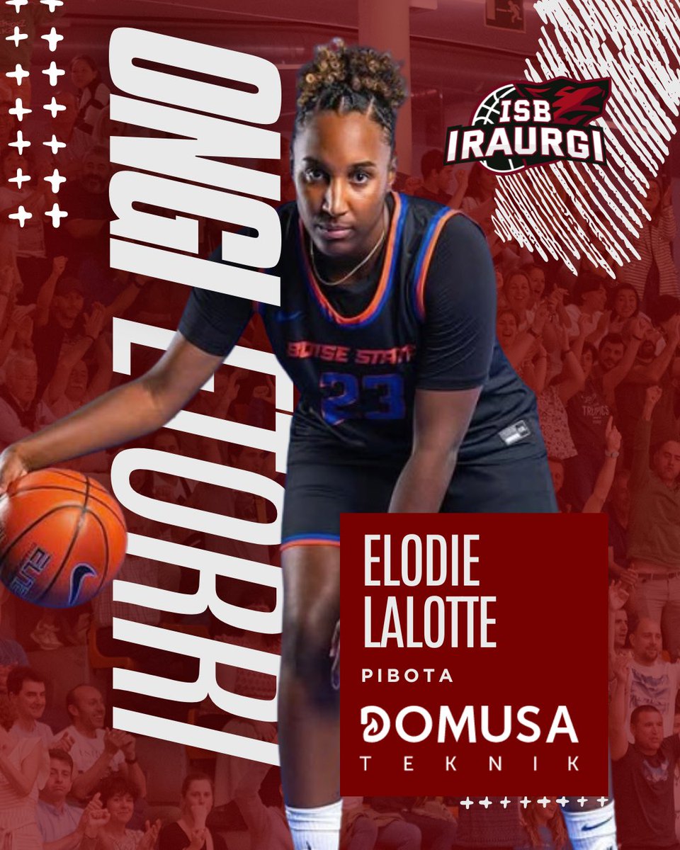 iraurgisb's tweet image. ✅ FITXAKETA
✍🏻 Elodie Lalotte (2002, 1.85 m)
👉🏻 Hegaleko frantziarra Boise State-eko
unibertsitatetik dator 33 partidatan 6.6 puntu eta 4.4 erreboteko bataz bestekoarekin, Domusa Teknik ISBri indarra emateko asmoarekin.
💪🏻 Egurre eta ongi etorri, Elodie!