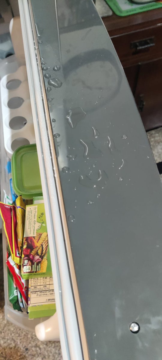 Rajesh Tandon (@rtandon_pria) on Twitter photo Yet another issue with this fridge <a href="/whirlpool_india/">Whirlpool India</a>
Opened the fridge this morning to find #waterdroplets on top of the main door and at the bottom of the upper door.
Clearly, a faulty machine was sold to us. <a href="/VijaySales/">Vijay Sales</a>
Completely let down. This is beyond disappointing. Yet another issue with this fridge <a href="/whirlpool_india/">Whirlpool India</a>
Opened the fridge this morning to find #waterdroplets on top of the main door and at the bottom of the upper door.
Clearly, a faulty machine was sold to us. <a href="/VijaySales/">Vijay Sales</a>
Completely let down. This is beyond disappointing.
