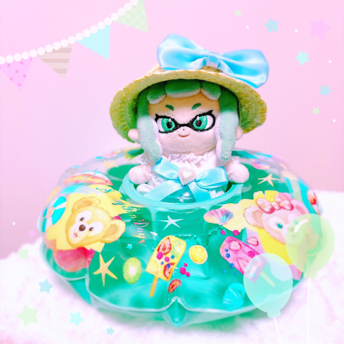 oru_929's tweet image. 夏のぬいえんちゃん☀️