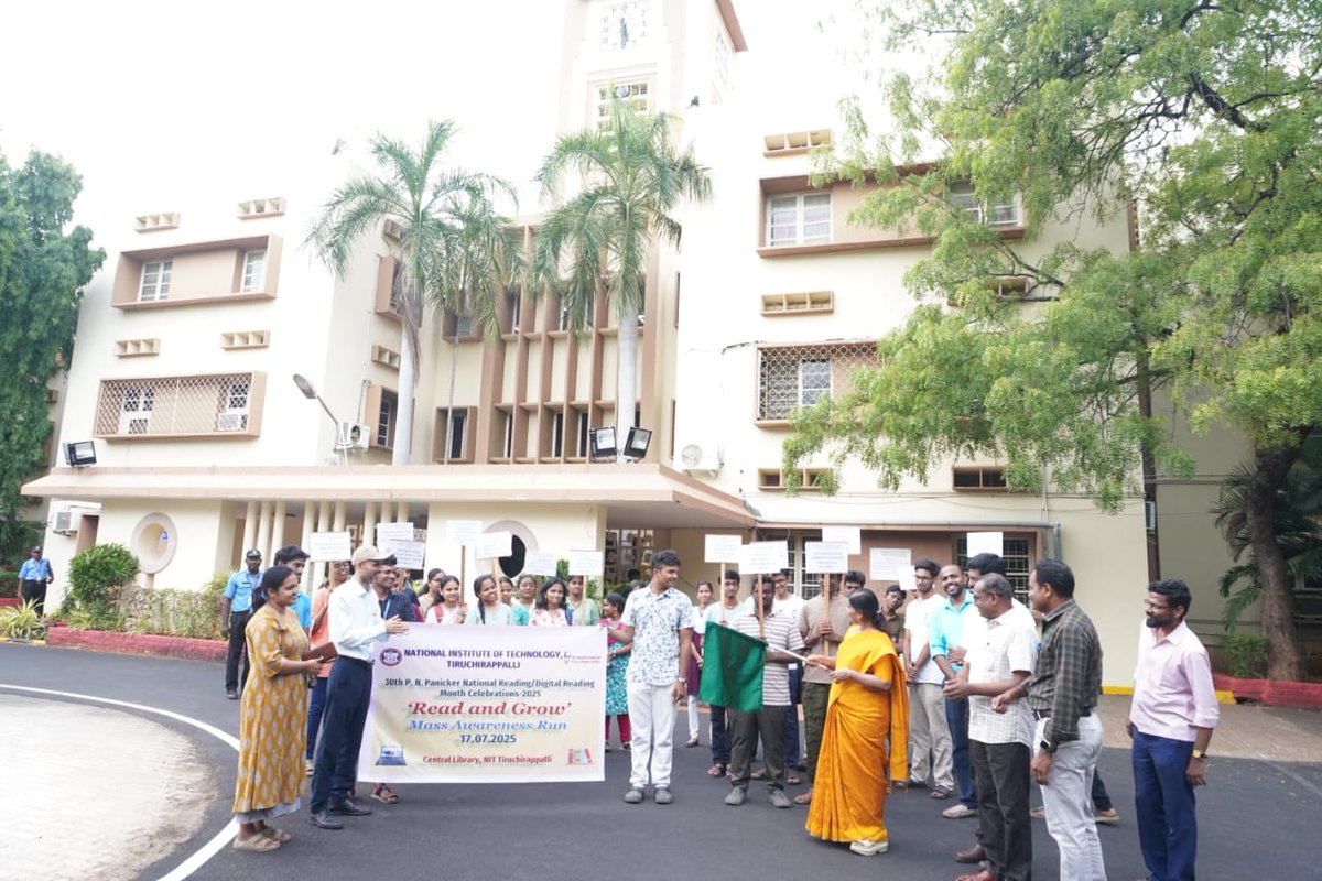 ReachNITT's tweet image. ✨ Celebrating the 30th National Reading/Digital Reading Month at NIT Trichy!
The Central Library, NIT Tiruchirappalli, proudly observed the 30th National Reading/Digital Reading Month from 19 June to 18 July 2025.