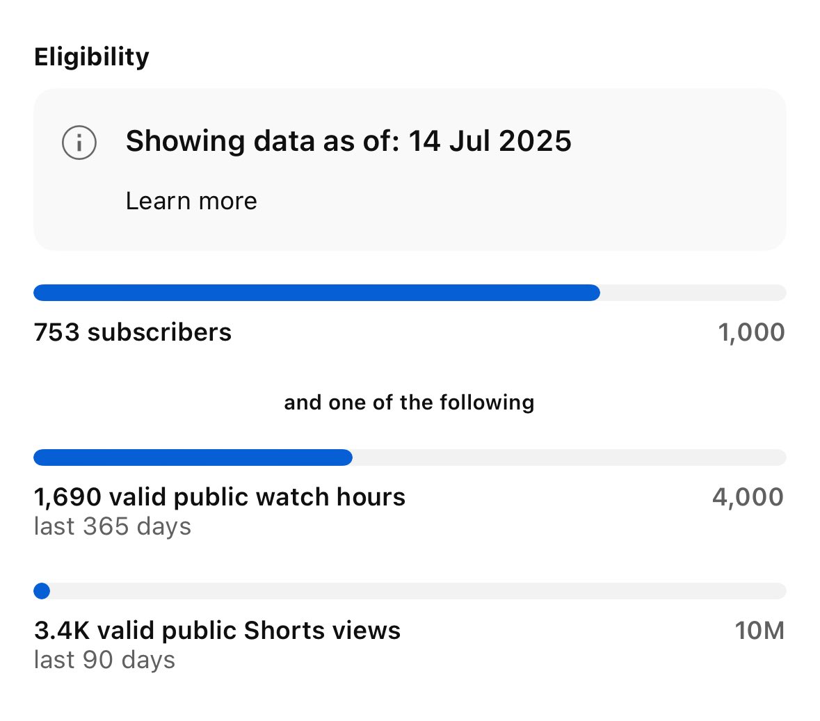 This is the closest I’ve gotten so far to monetisation on YouTube!! 

My goal was to get monetised by the end of the year 🤞🏼

Plsss go subscribe / watch (if you’re interested) to help a girl out 🩷

m.youtube.com/@laurwingingit