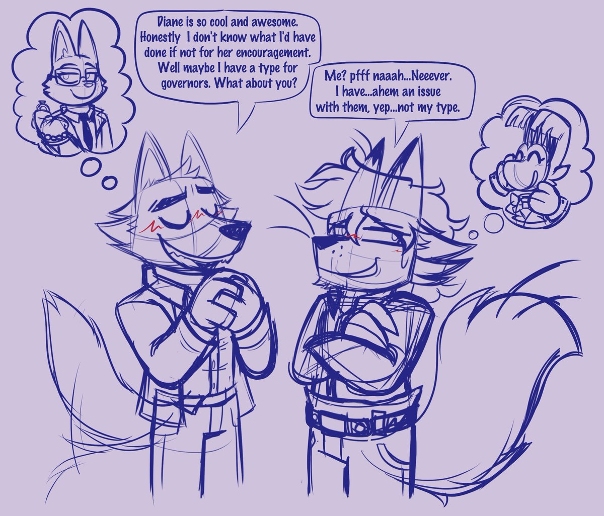 InfiniAltairs's tweet image. Since The Bad Guys 2 is coming kinda soon and I&apos;m EXCITED for it. 
Have this stupid doodle of Wolf and Casper from June cuz they&apos;re very eerily similar... 🐺🦊