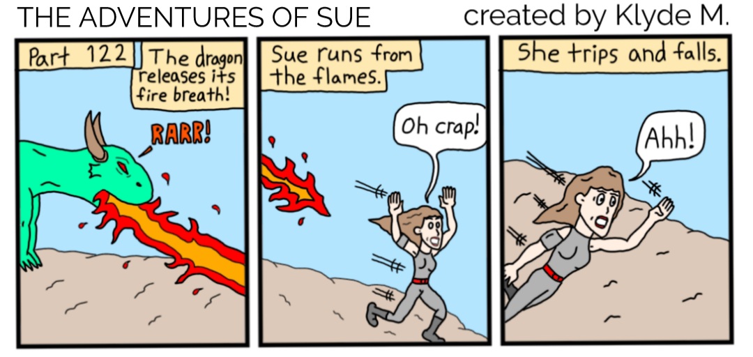 Part 122 THE ADVENTURES OF SUE #webcomic #webtoon #comic #comics #comicstrip #comicbook #comicartist #TheAdventuresOfSue #indiecomic #indiecomics #SaturdayVibes #saturdayfun #adventure #action #fantasy #dragon #readthis #hashtag
