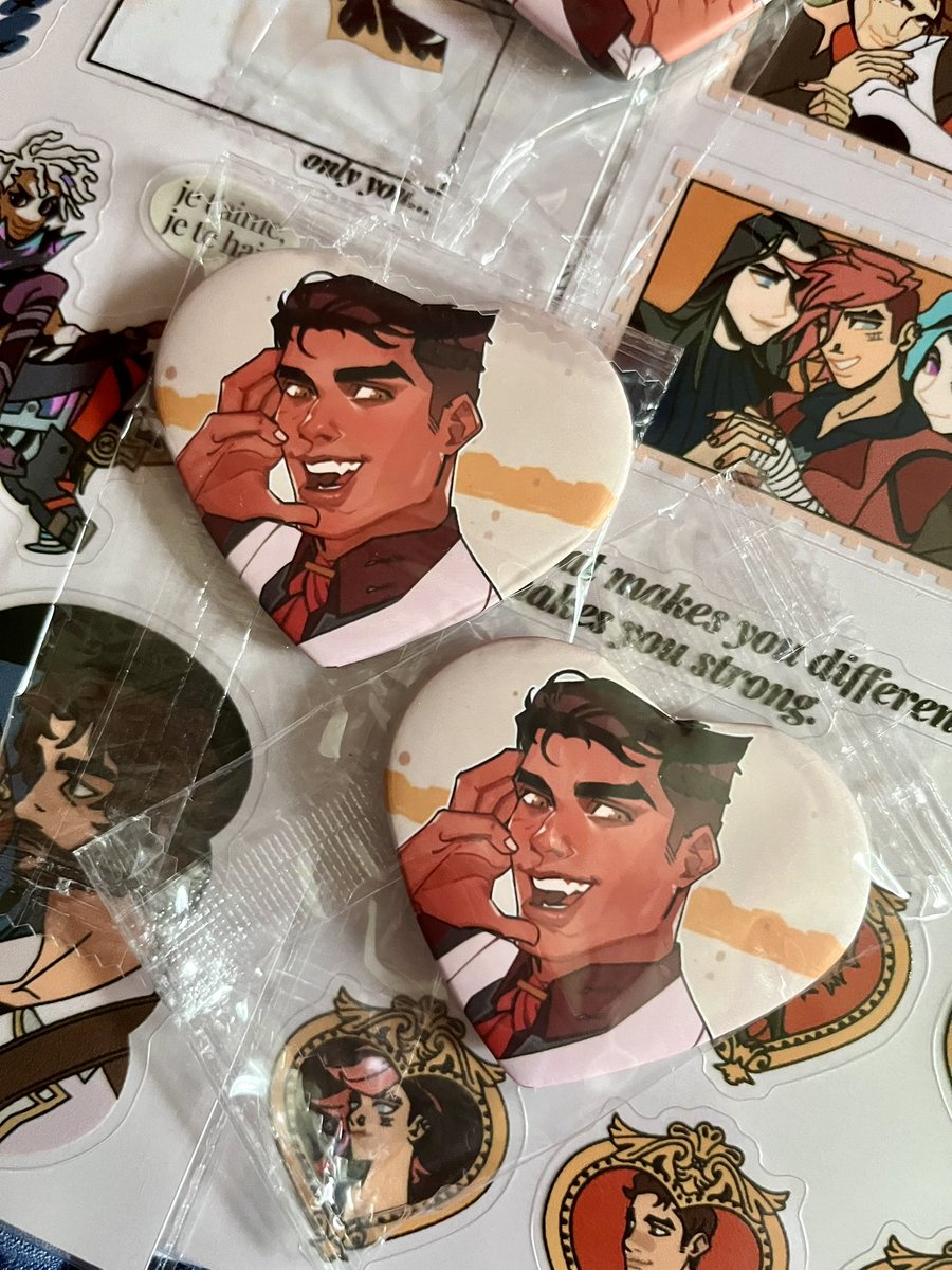 ruinthatboy's tweet image. Got my @kohiandie goodies and they are so beautiful 😭 one Jayce pin for me, one for my friend! 🥳✨