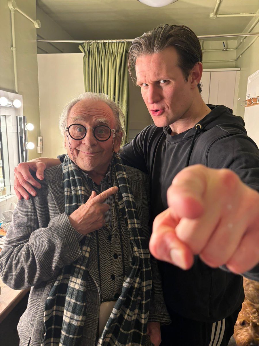 Sylvester McCoy and Matt Smith #DoctorWho #DrWho