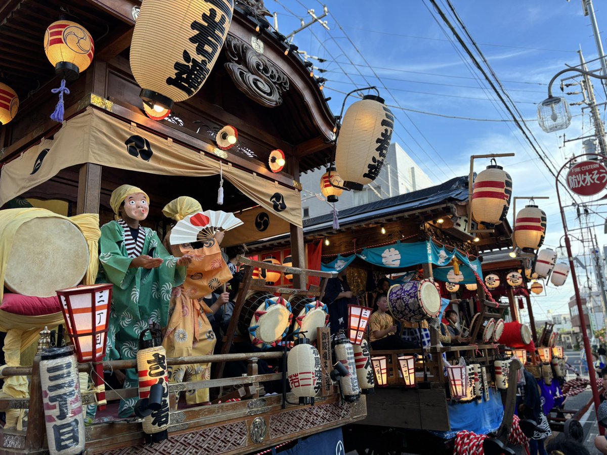 kazz256's tweet image. 山車が5台もある市は珍しいだろう😸