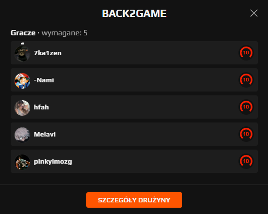 Nowy skład <a href="/Back2TheGamePL/">Back2TheGame</a> ❓ 
<a href="/AdrieNcs_/">AdrieN</a> 
<a href="/Namixpp/">Nami</a> 
<a href="/hfah272/">hfah</a> 
<a href="/Melavi0/">Melavi</a> 
<a href="/chudy2k/">chudy</a> 

Najprawdopodobniej powalczą dziś od 16:00 w kwalach do ESEA Elite 🔫