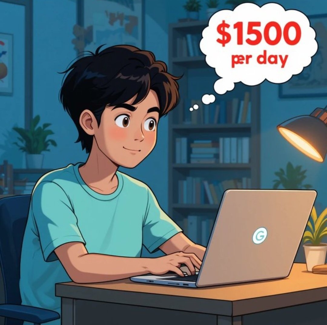 Anish Jaitwar (@anishjaitwar) on Twitter photo No job?
No worries.
Google can pay you $1,500 a day.
All you need is a phone, internet, and 5 minutes a day.
I made a simple guide to help you start. ✅
Follow
Comment “Google” 📷,
Rt and follow so that I can dm you No job?
No worries.
Google can pay you $1,500 a day.
All you need is a phone, internet, and 5 minutes a day.
I made a simple guide to help you start. ✅
Follow
Comment “Google” 📷,
Rt and follow so that I can dm you