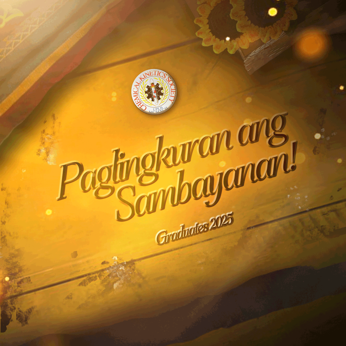 𝗣𝗮𝗴𝗽𝘂𝗽𝘂𝗴𝗮𝘆 𝗖𝗹𝗮𝘀𝘀 𝗼𝗳 𝟮𝟬𝟮𝟱! 🎉

The 𝗨𝗣𝗟𝗕 𝗖𝗵𝗲𝗺𝗶𝗰𝗮𝗹 𝗞𝗶𝗻𝗲𝘁𝗶𝗰𝘀 𝗦𝗼𝗰𝗶𝗲𝘁𝘆 is proud to present the resident members who are part of the Class of 2025!  𝐀𝐋𝐓𝐀 𝐂𝐇𝐄𝐌𝐎! 💙💛

#AltaCHEMO