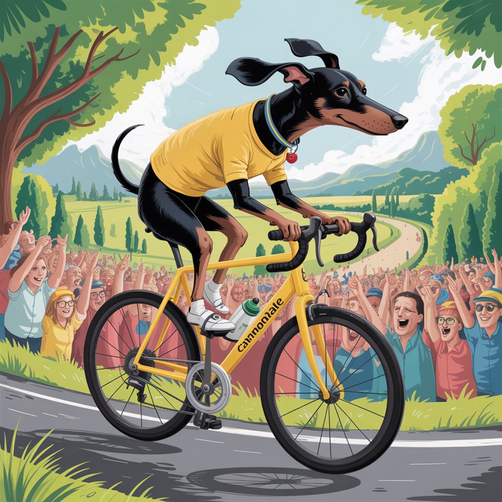 Steve.Fleming (@steveflemingm9) on Twitter photo What if Ben Healey’s dog could ride a bike?
Anything is possible 😂
<a href="/RideCannondale/">Cannondale</a> <a href="/EFprocycling/">EF Pro Cycling</a> <a href="/LeTour/">Tour de France™</a> #tourdefrance #cycling #dogsonbikes #dachshund What if Ben Healey’s dog could ride a bike?
Anything is possible 😂
<a href="/RideCannondale/">Cannondale</a> <a href="/EFprocycling/">EF Pro Cycling</a> <a href="/LeTour/">Tour de France™</a> #tourdefrance #cycling #dogsonbikes #dachshund