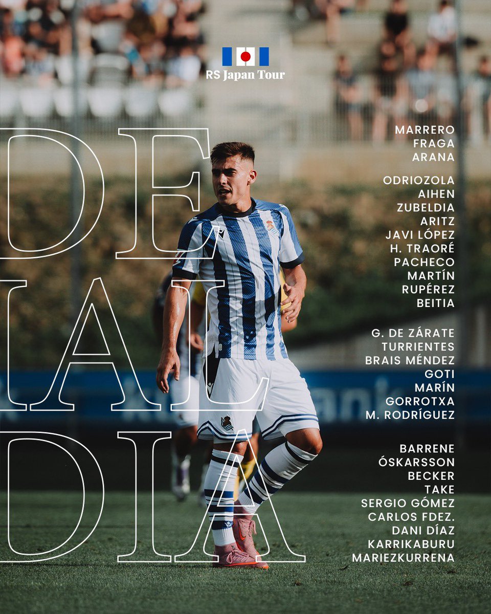 RealSociedad_JP's tweet photo. 🇯🇵 日本でのプレシーズンマッチ2戦へ向けての遠征メンバー発表！

#RSJapanTour https://t.co/s4xKM3eeBl