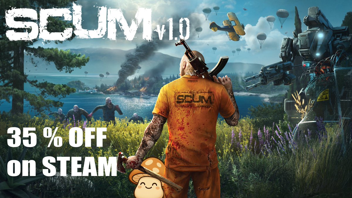 !SCUM 1.0 Sale – 35% OFF on Steam!

Whoop whoop! 35 % Rabatt bei STEAM für das wunderbare #SCUM Zuschlagen lohnt sich!

Und wer noch einen gemütlichen Server zum Zocken sucht, ist bei uns herzlich willkommen! <3