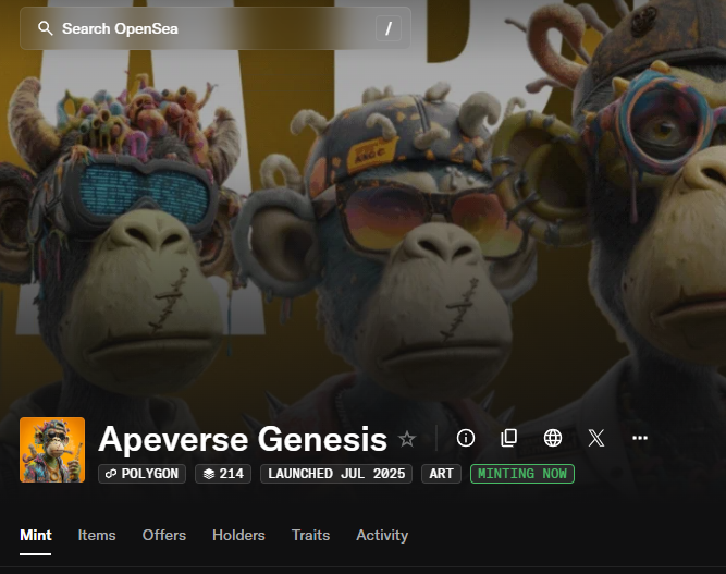 ApeverseGenesis's tweet photo. GM #ApeverseFamily ☀️
214/777 minted… our genesis is evolving!
🔥 Once we hit 777, 7777 next-gen apes will unlock built for the Metaverse.
Prepare your wallet.
@ApeverseGenesis
#ApeverseGenesis #3DApes #PolygonNFTs #NFT #NFTs #NFTart #NFTcommunity #NFTcollector 
🔗 https://t.co/Alp2j5ya7E
https://t.co/MEJjx2Jmu2