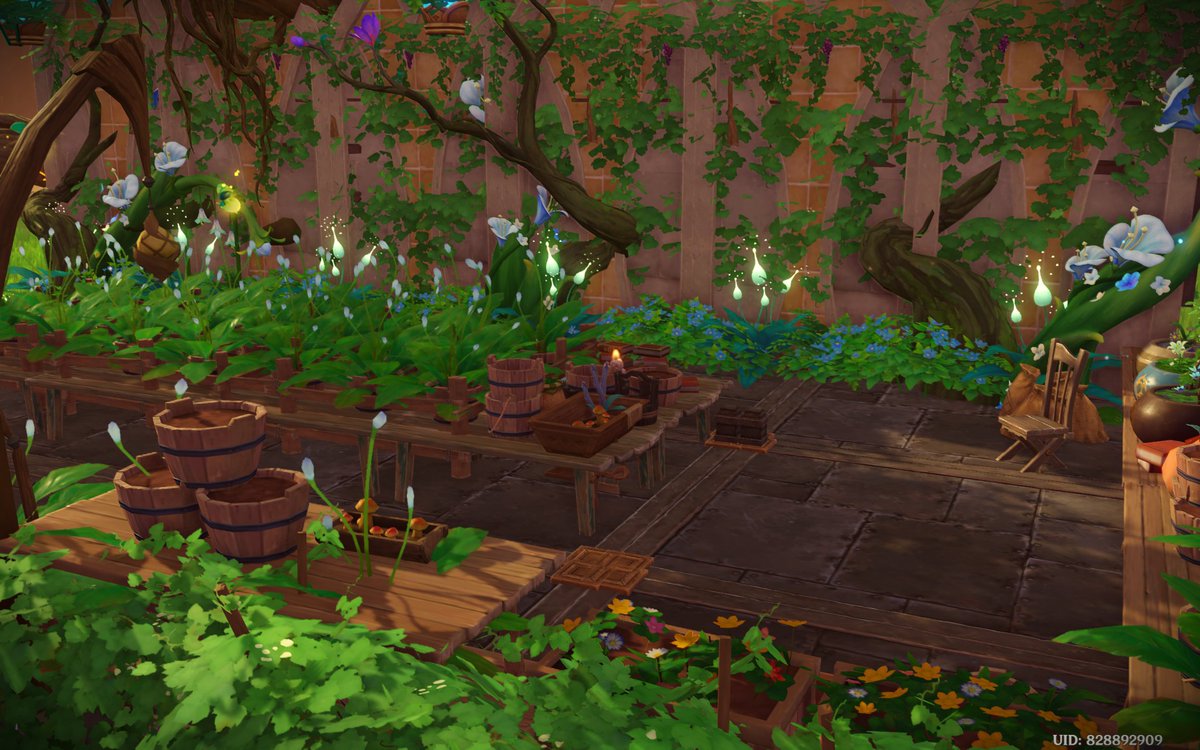 Amazing recreation of herbology class in harry potter!🪴 by <a href="/lunakath_/">Luna Kath 🐸🌻</a> 

Professor Sprout would be so proud 😭 thank you for joining  #ScenesInSereniTea 📷🫶

#teapottheatretroupe #原神ハウジング