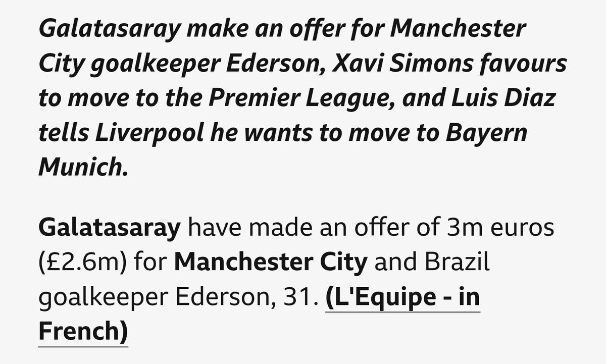 £2.6m for Ederson??