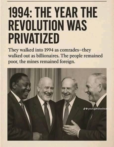 <a href="/FMbhandze/">Freddy Mbhandze</a> <a href="/popefranci56915/">@popefrancis27</a> <a href="/mambanepw/">The Pan-Africanist</a> <a href="/APC_Live/">African People's Convention (APC) Official</a> <a href="/biggg5xe/">Hlathi Ernest</a> <a href="/ThembaGodi_/">Comrade Themba Godi</a> <a href="/Ikwekwezi_FM/">Ikwekwezi FM</a> <a href="/tikoaxietleli/">Tiko Axi Etleli</a> <a href="/SABCNews/">SABC News</a> They misdirect their fight, this is what they suppose to hate, not those who seek to eliminate the system that continue to empoverish the majority population. These charterists are the architects of that system.