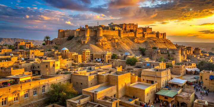 CliosChronicles's tweet image. Built in 1156 by Rawal Jaisal,
Jaisalmer Fort is one of the world’s last living forts, home to thousands even today.
Its yellow sandstone glows at dawn and blazes at dusk.
A city that breathes inside a citadel.