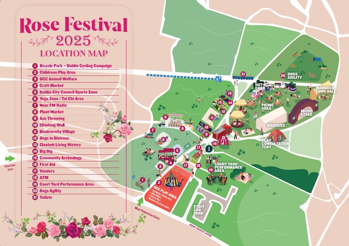 DubFireBrigade's tweet image. Our Fire Prevention team will be at the Rose Festival this weekend in St Annes Park
Drop over, say hello, District Officer Declan Rice will answer any of your questions, and you might get some Dublin Fire Brigade goodies while you're there!