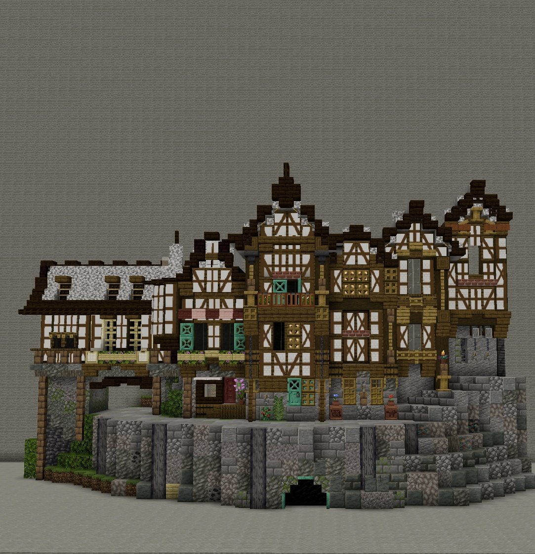 Hope_vy7's tweet image. #Minecraft
#Minecraftbuilds
#ライン鯖
ライン鯖で@NOCAT_NOLIFE_22さんと
羊の国(ハーフティンバー)の街並みを合作!