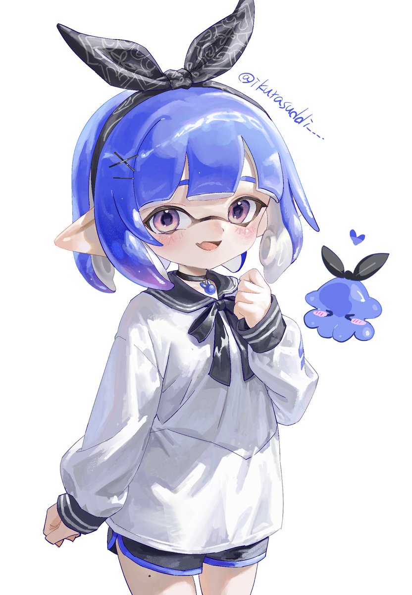 ikurasuddi____'s tweet image. うさ耳バンダナイカちゃん🦑🐇💙