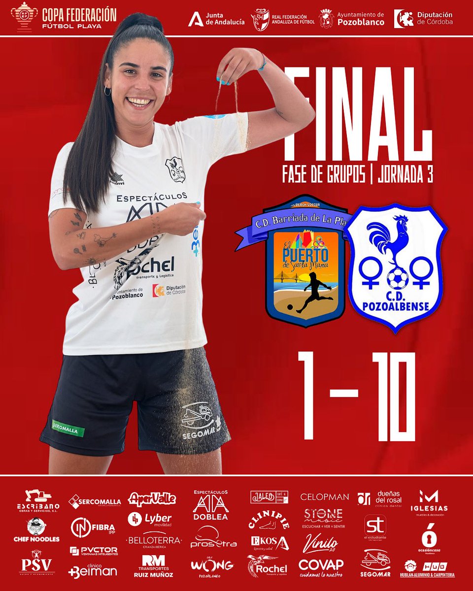 Gran victoria de nuestras chicas para certificar el pase a las semifinales de esta Copa RFEF con 7️⃣ puntos en esta fase de grupos ante nuestros amigos de CD Barriada de la Playa

¡Vamos a por la Copa!