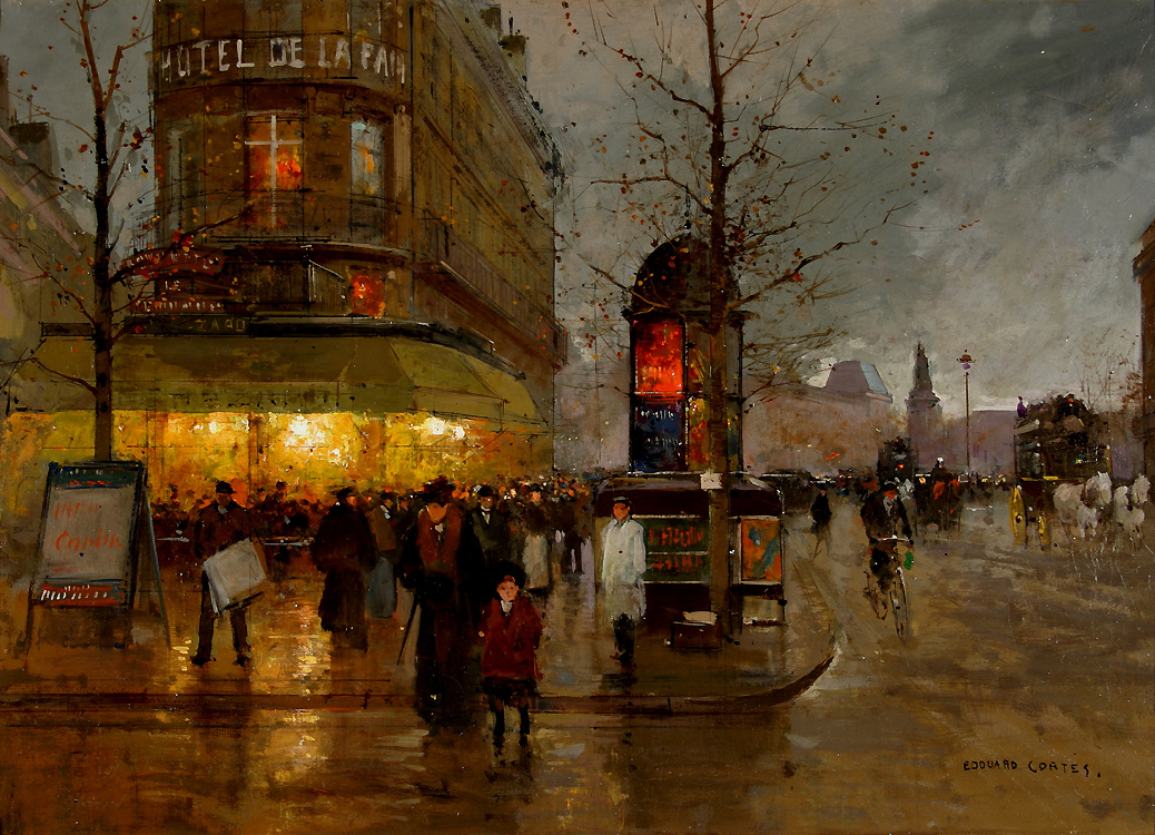 ArtistCortes's tweet image. La Place de la Bastille, Paris wikiart.org/en/edouard-cor…