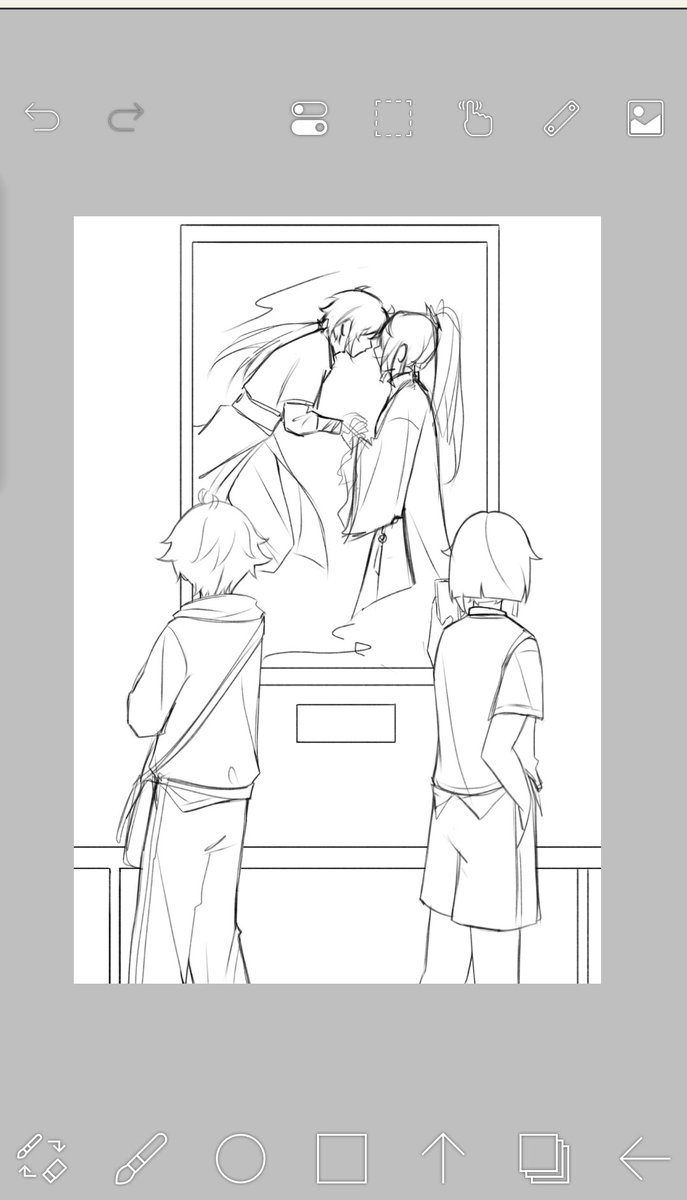 AnamiSasako's tweet image. I'm certain that I told you 'I love you' hundreds of years ago — it's just that you forgot, and I don’t quite remember either
— Lyrics from the song “Lover Missed” (愛人錯過) #Xingyun (sketch)
