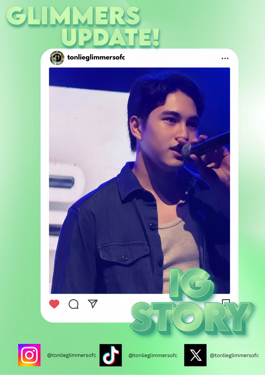 Anton's IG story!💚
#Antonvinzon | #Tonlieglimmersofc | #Tonlie