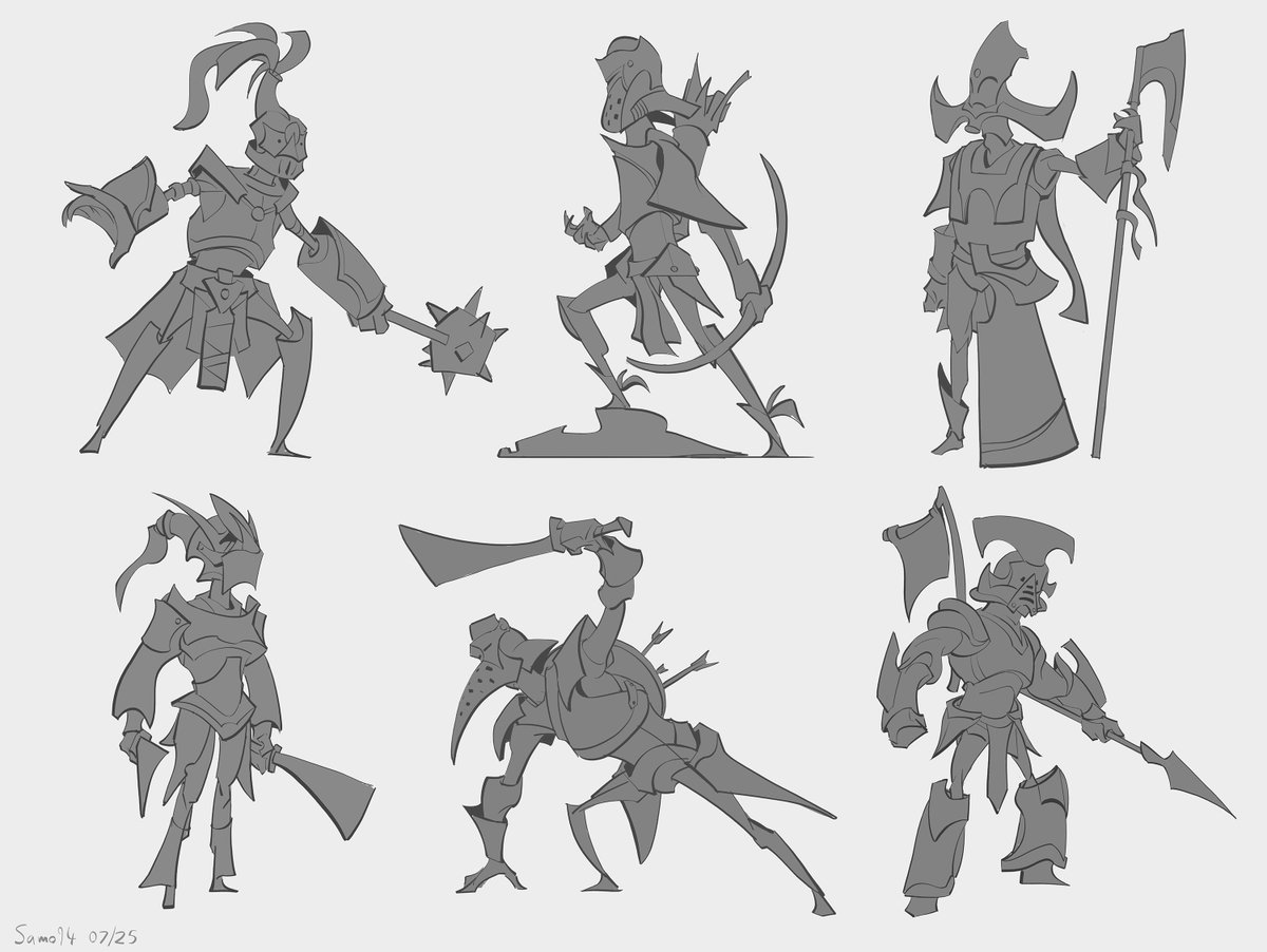 SamoArt94's tweet image. Some fun little character designs I did, trying to work on my shapes a lot, love experimenting with this stuff!
#characterdesign #art #cartoonyshapes
