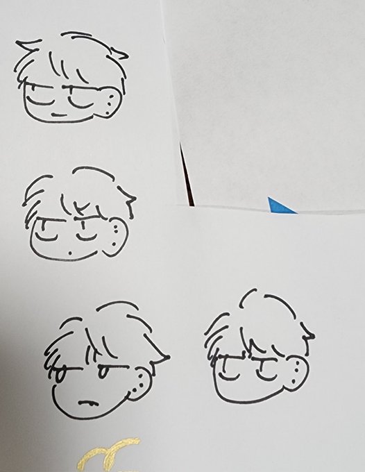 一発描き紋斗練習跡地。ぜんぶひどい。 