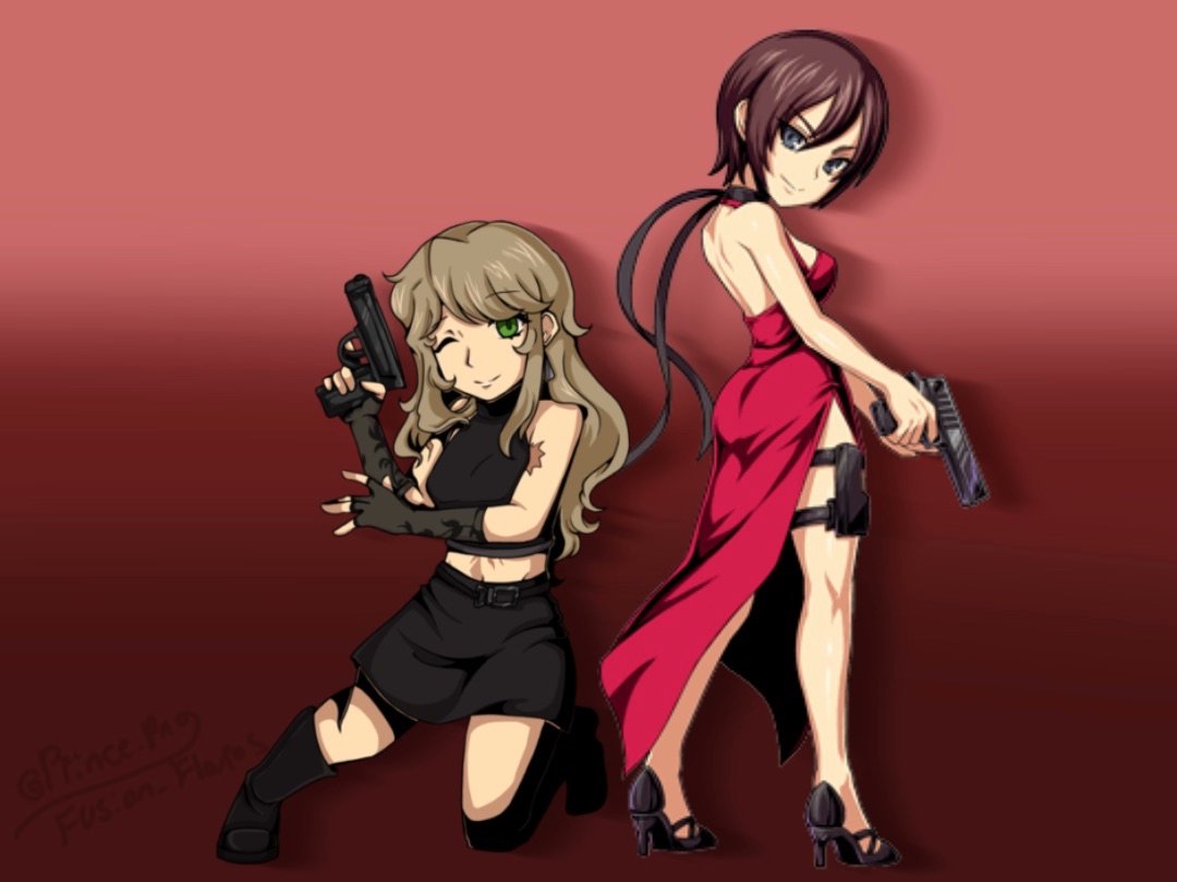 Lesbionage's tweet image. WAAHHH LOOK HOW COOL THEY ARE!! Lesbians.. Who do.. ESPIONAGEEEEE!!!!!!
Art by lovely oomf @/FUSION_FLARES thank you SO much 4 making Maddie look much cooler than she is. I'm geeked.