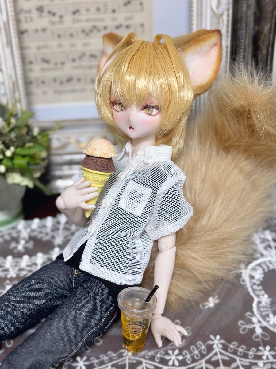 もふもふには厳しい季節。
涼しい服装に冷たいものを飲んだり食べたりで元気を保とうね。

#sealandmake
#ありあぷらす
#Cafe_de_nico